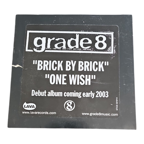 Grade 8 – Brick By Brick /‎ One Wish [2002 Promotional CD Single] - Picture 1 of 3